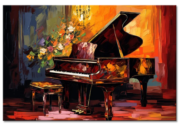01 Floral print Piano