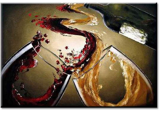 Wine Glasses and a Bottle