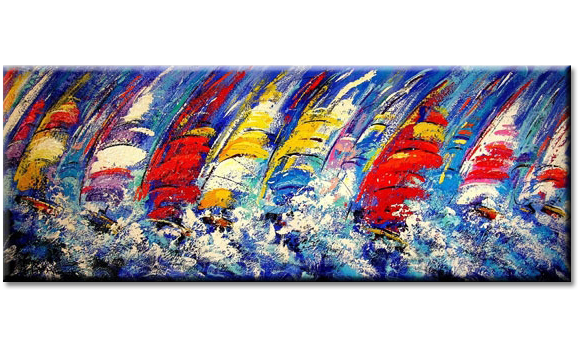 Sailing boats at Sea