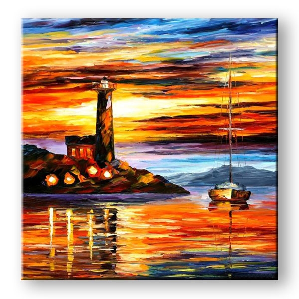 Sailboat and Lighthouse