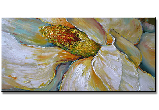 bloemknop modern schilderij