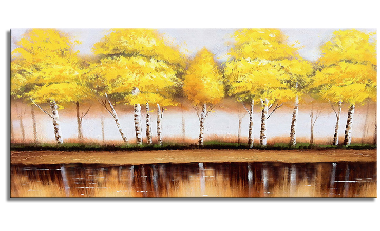 Yellow Trees at the Water