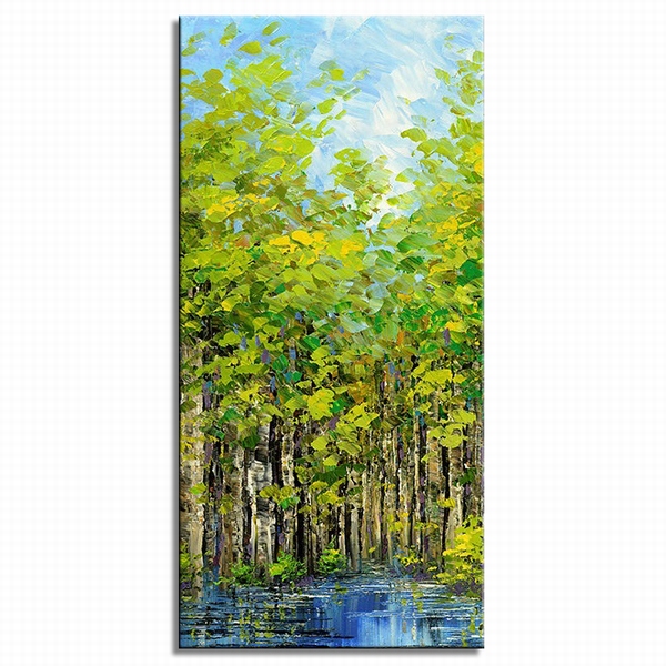 Puddle in green forest 08