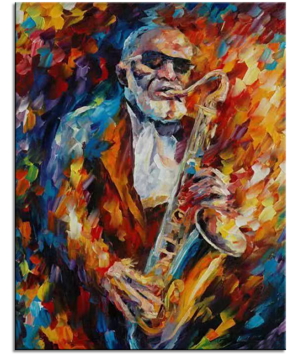 Musician with Sax III