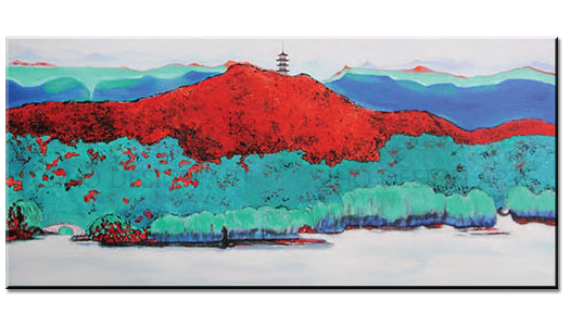 Temple in Red Maples