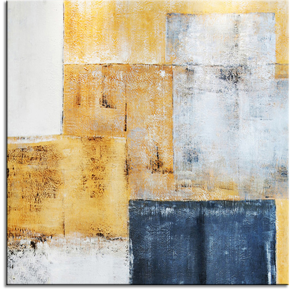 Chequer in yellow, blue and white