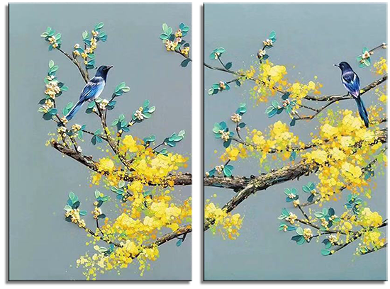 Spring Birds and Fragrant Flowers I