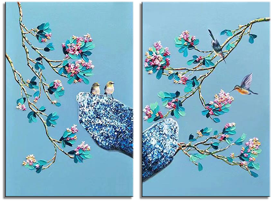 Spring Birds and Fragrant Flowers II
