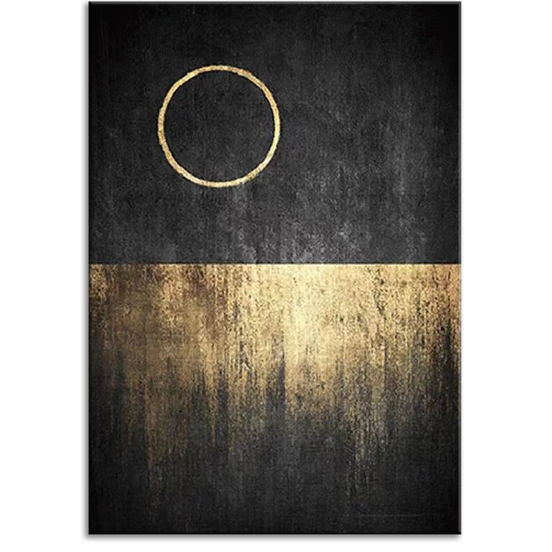 Square & Circle, Black & Gold