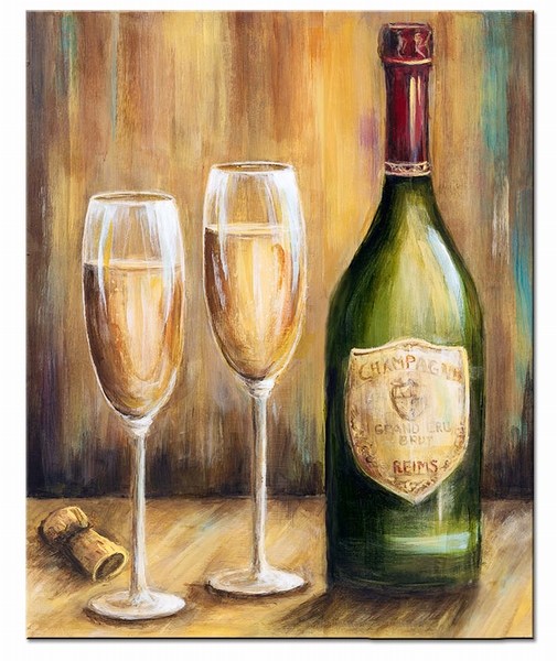 Champagne, 2 Glasses