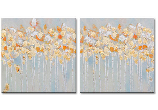 01 Gold and Silver Flowers