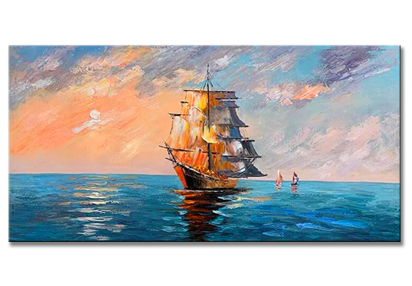 Homing Boats at Sunset