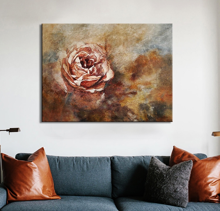 bloemenschilderijen | Rose beauty I
