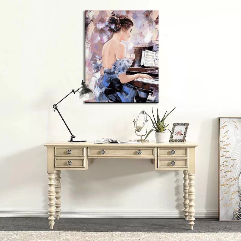 Girl with Piano