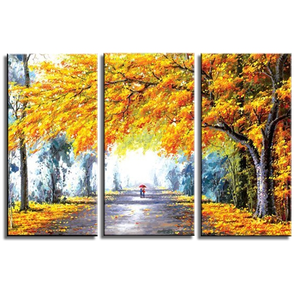 Golden Leaves in the Fall
