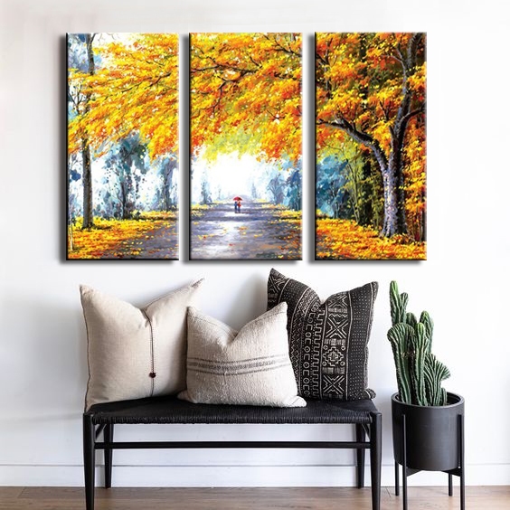 Golden Leaves in the Fall
