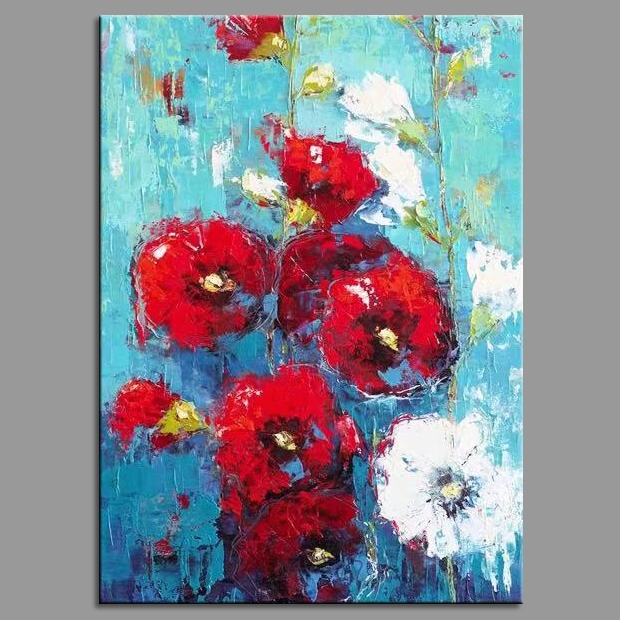 Red and White Flowers