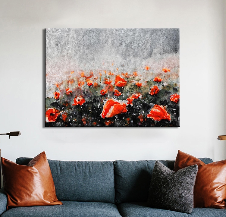 Red Poppies in the Wild