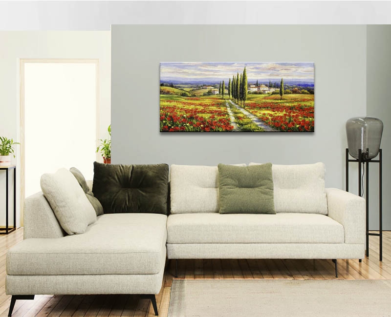 Row of Cypress Trees