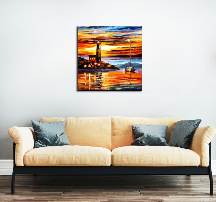 Sailboat and Lighthouse