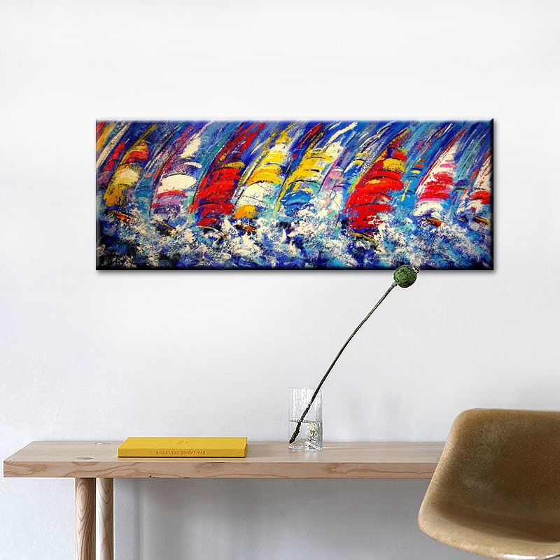 Sailing boats at Sea