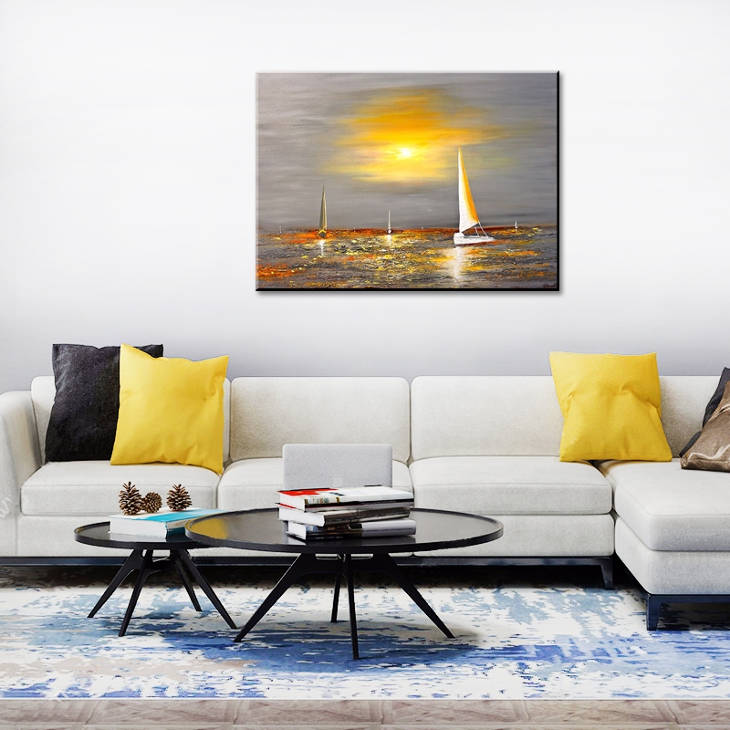 Sailing Boats in the Evening