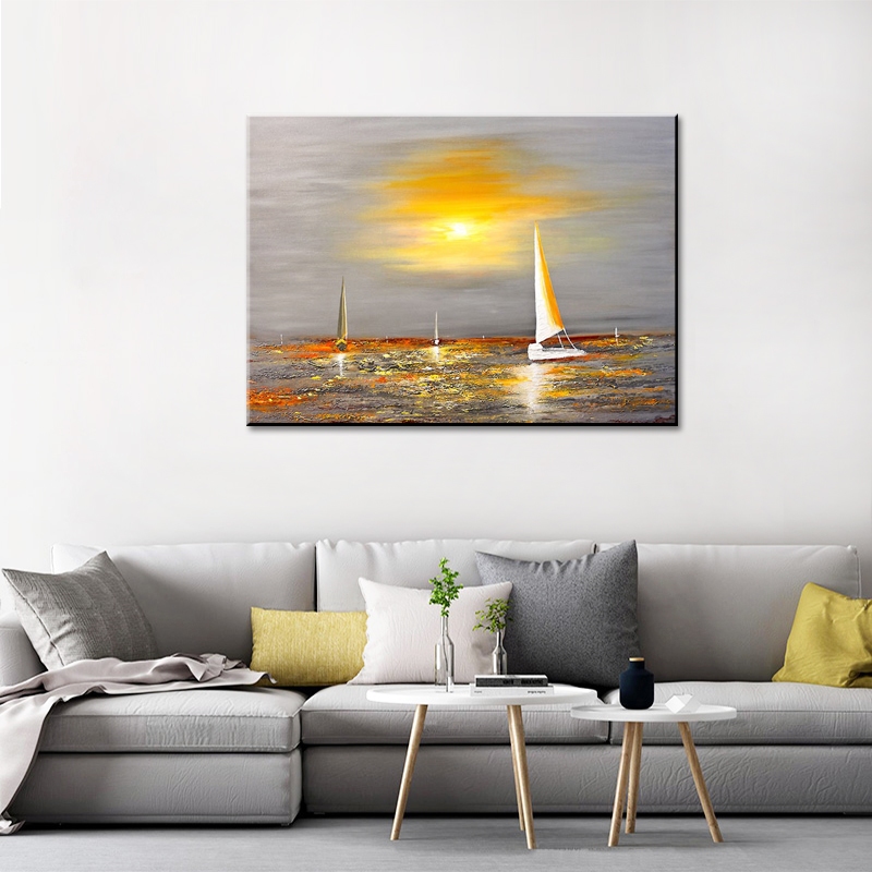 Sailing Boats in the Evening