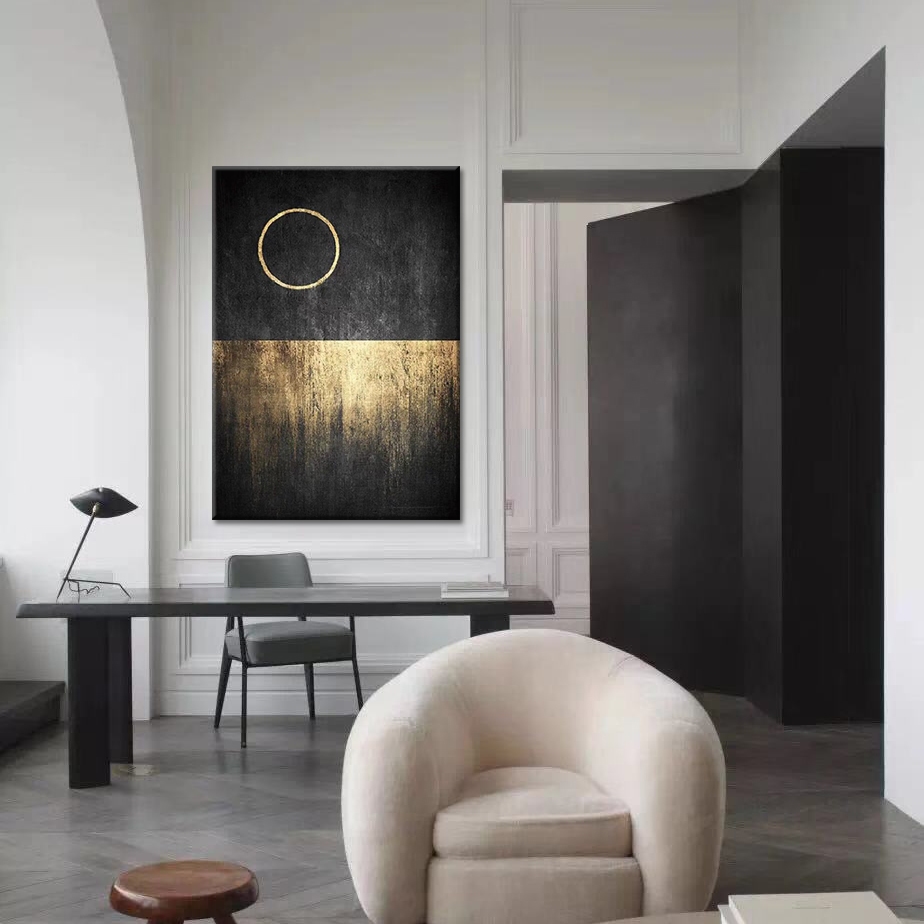 Square & Circle, Black & Gold