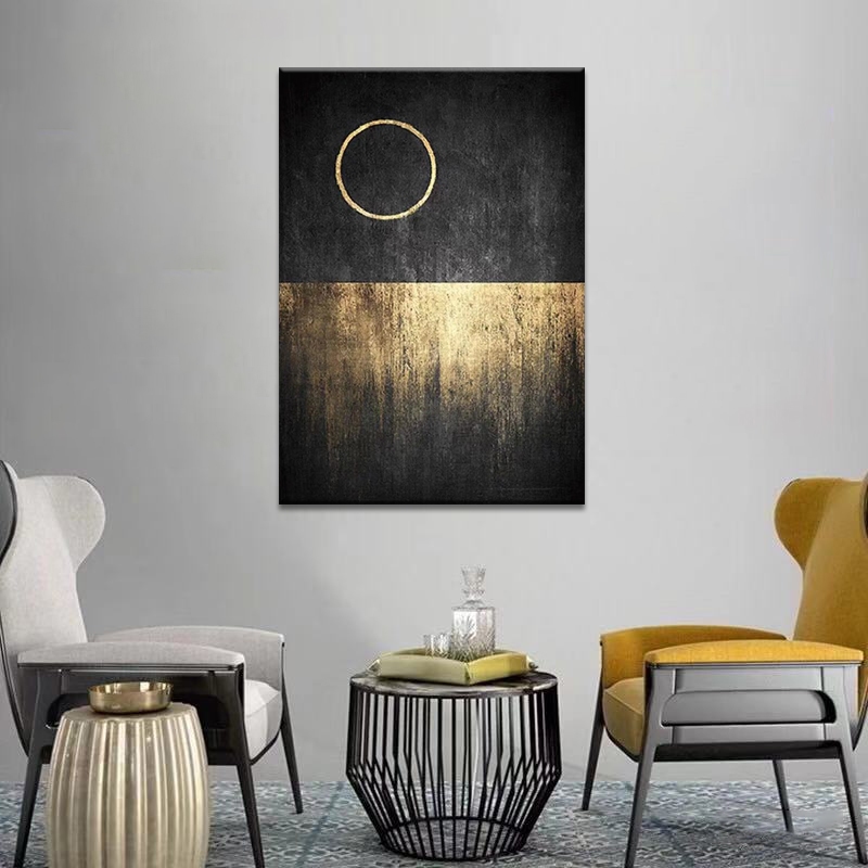 Square & Circle, Black & Gold