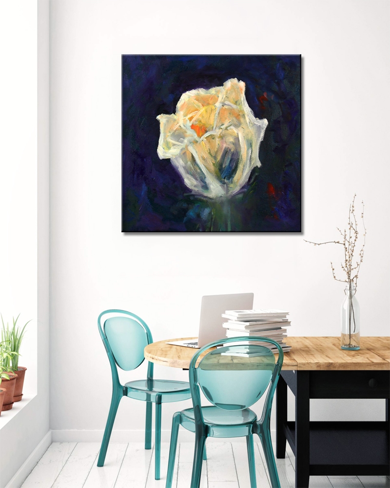 White Rose Shining in the Dark