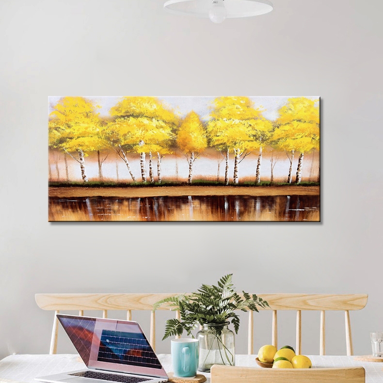Yellow Trees at the Water