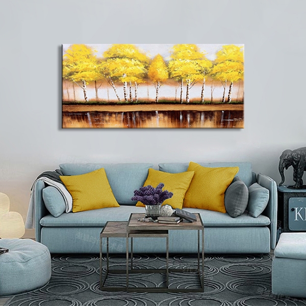 Yellow Trees at the Water