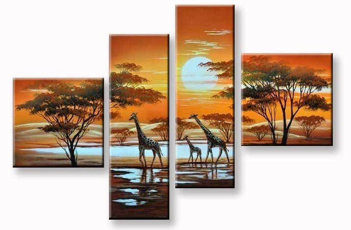 dieren-schilderij-met-giraffen