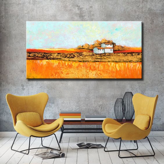Natuur en landschap schilderijen